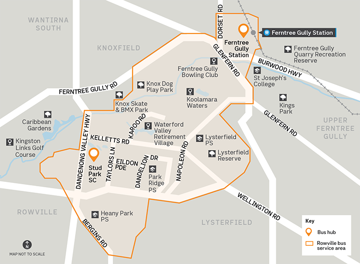 FlexiRide Rowville map
